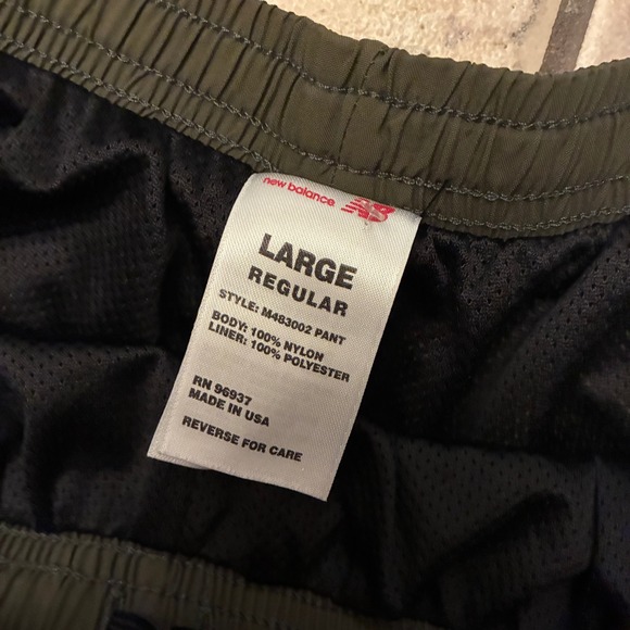 New Balance USMC Mens Large Regular Olive Green Athletic Pants Joggers Gym - Picture 4 of 7